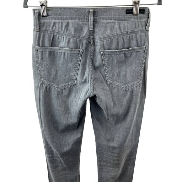 CITIZENS OF HUMANITY Womens Gray Cotton Blend Mid-Rise Skinny Denim Jeans Sz 27 - Picture 4 of 8